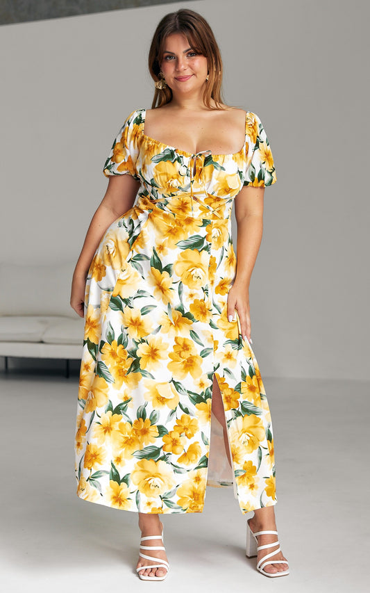 Daphne Split Midi Dress