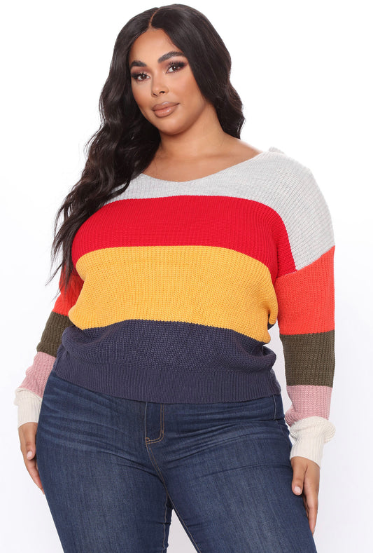 Multi Color Knit Top